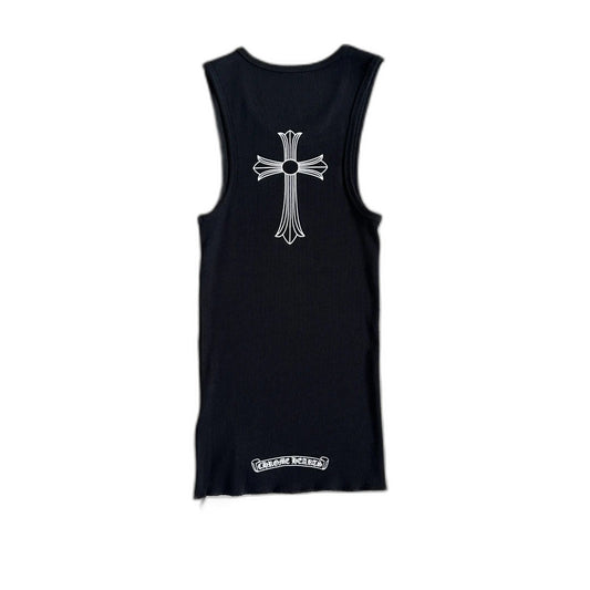 Chrome Hearts Tank Top T-Bar & Cross White