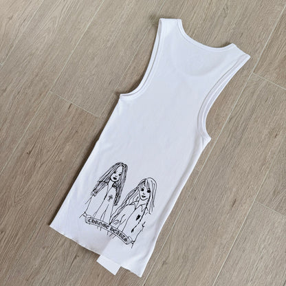 Chrome Hearts graphic print tank top