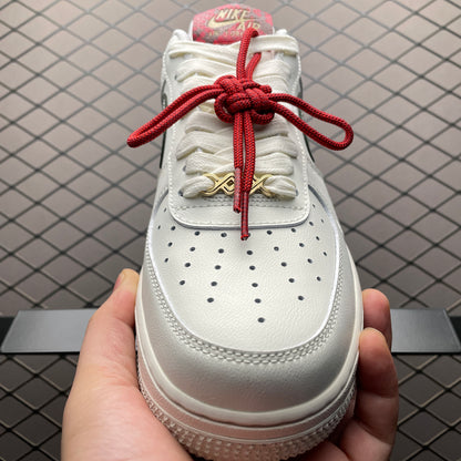 Nike Air Force 1 Low '07 "Sail/Light Bone/University Red/Jade Horizon"
