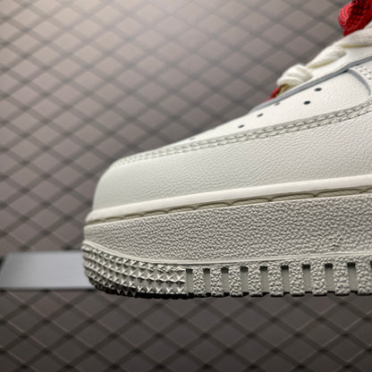 Nike Air Force 1 Low '07 "Sail/Light Bone/University Red/Jade Horizon"