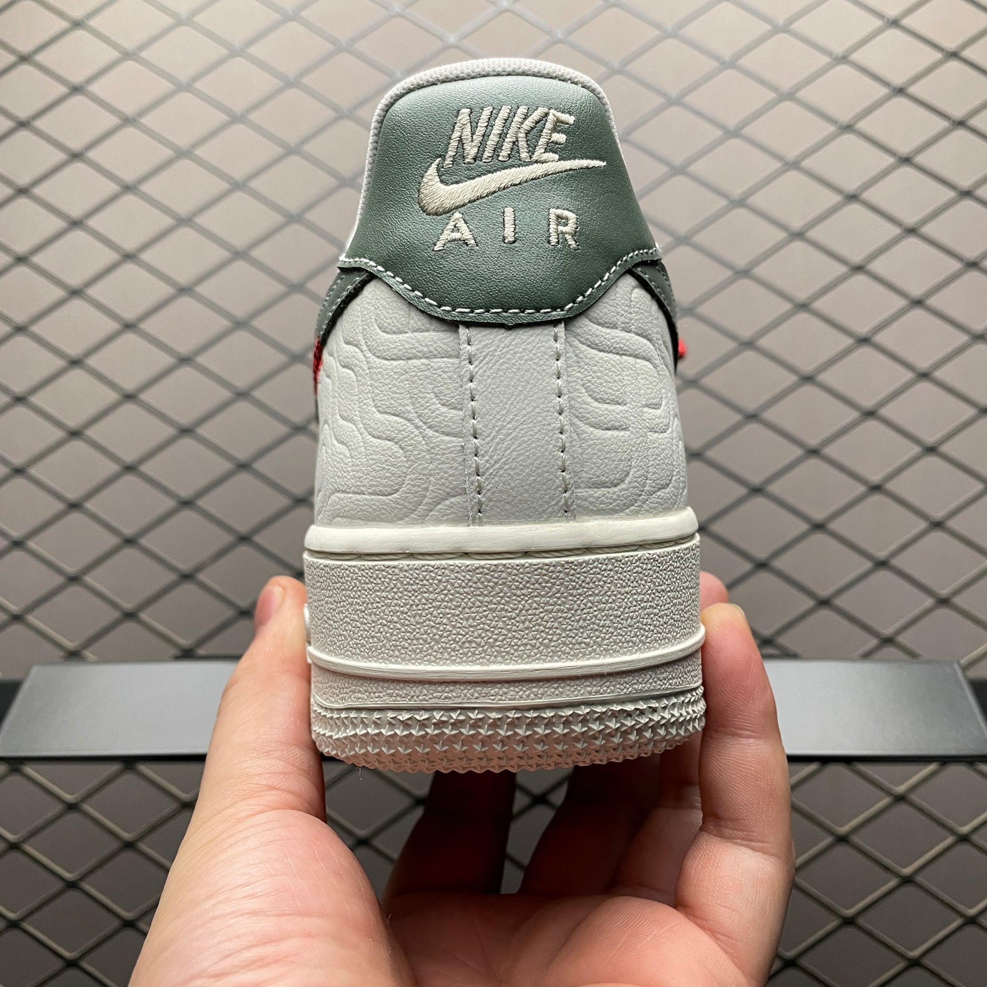 Nike Air Force 1 Low '07 "Sail/Light Bone/University Red/Jade Horizon"