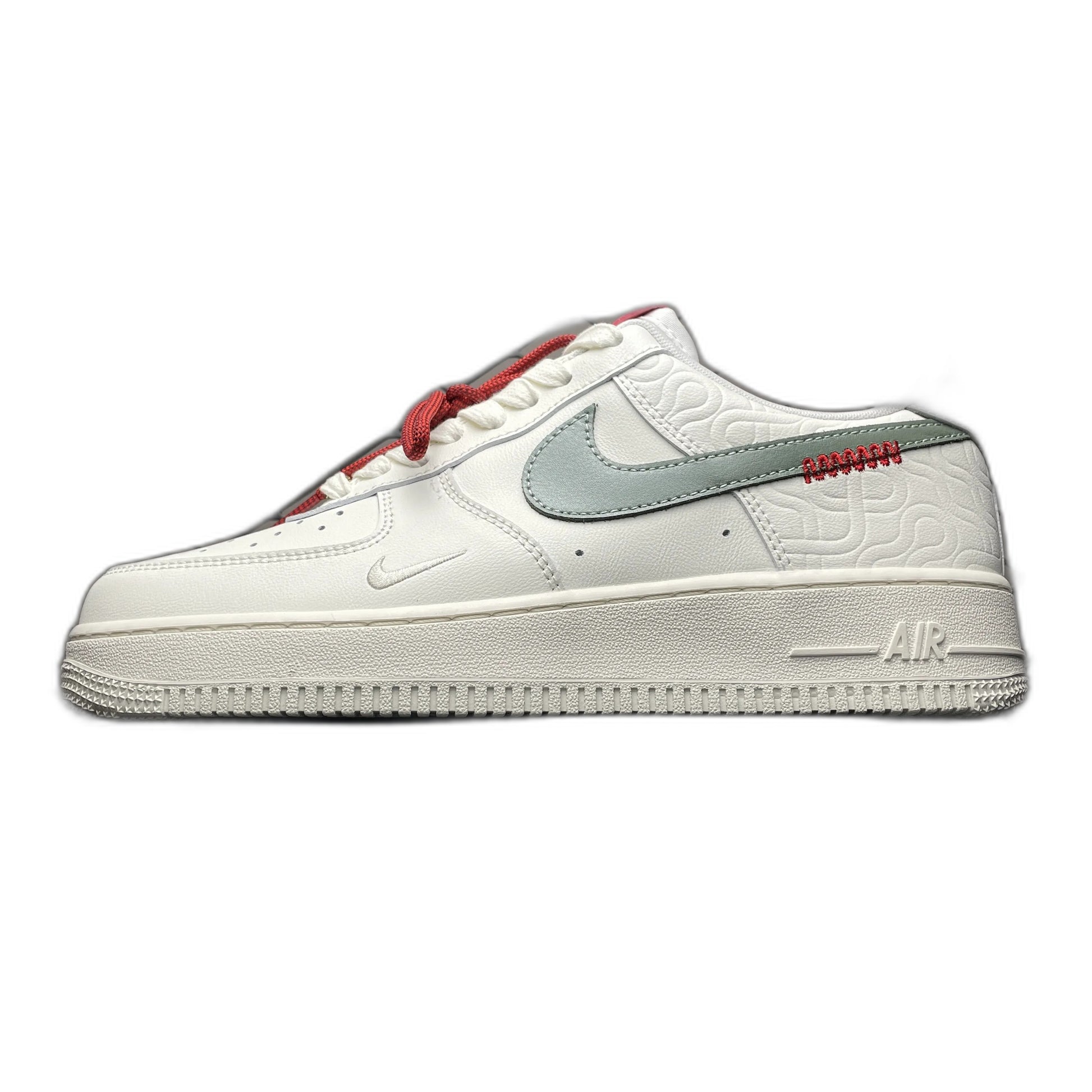 Nike Air Force 1 Low '07 "Sail/Light Bone/University Red/Jade Horizon"