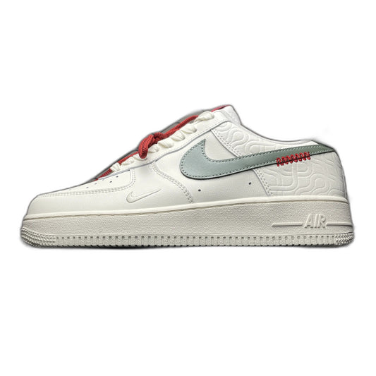 Nike Air Force 1 Low '07 "Sail/Light Bone/University Red/Jade Horizon"