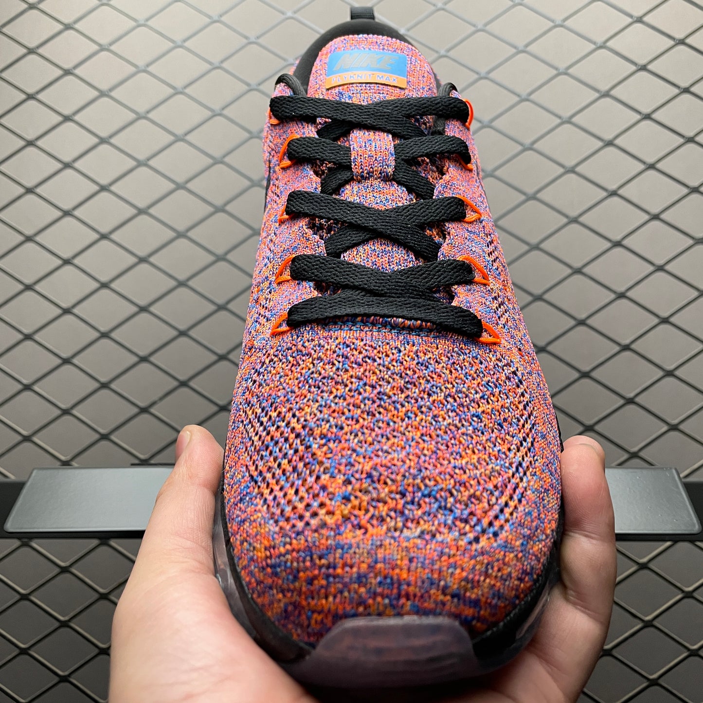 Nike Flyknit Air Max Photo Blue Total Crimson