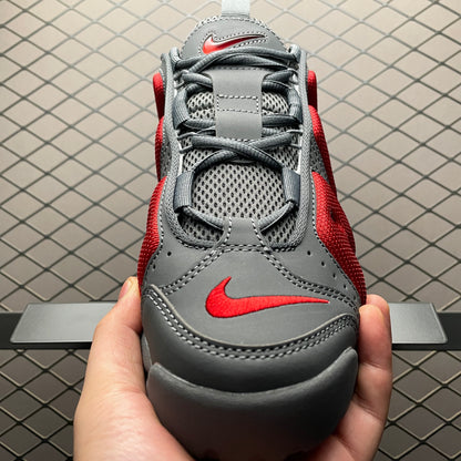 Air More Uptempo Low 'Dark Grey Light Crimson'
