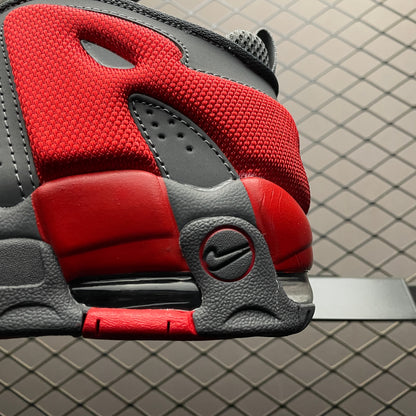 Air More Uptempo Low 'Dark Grey Light Crimson'