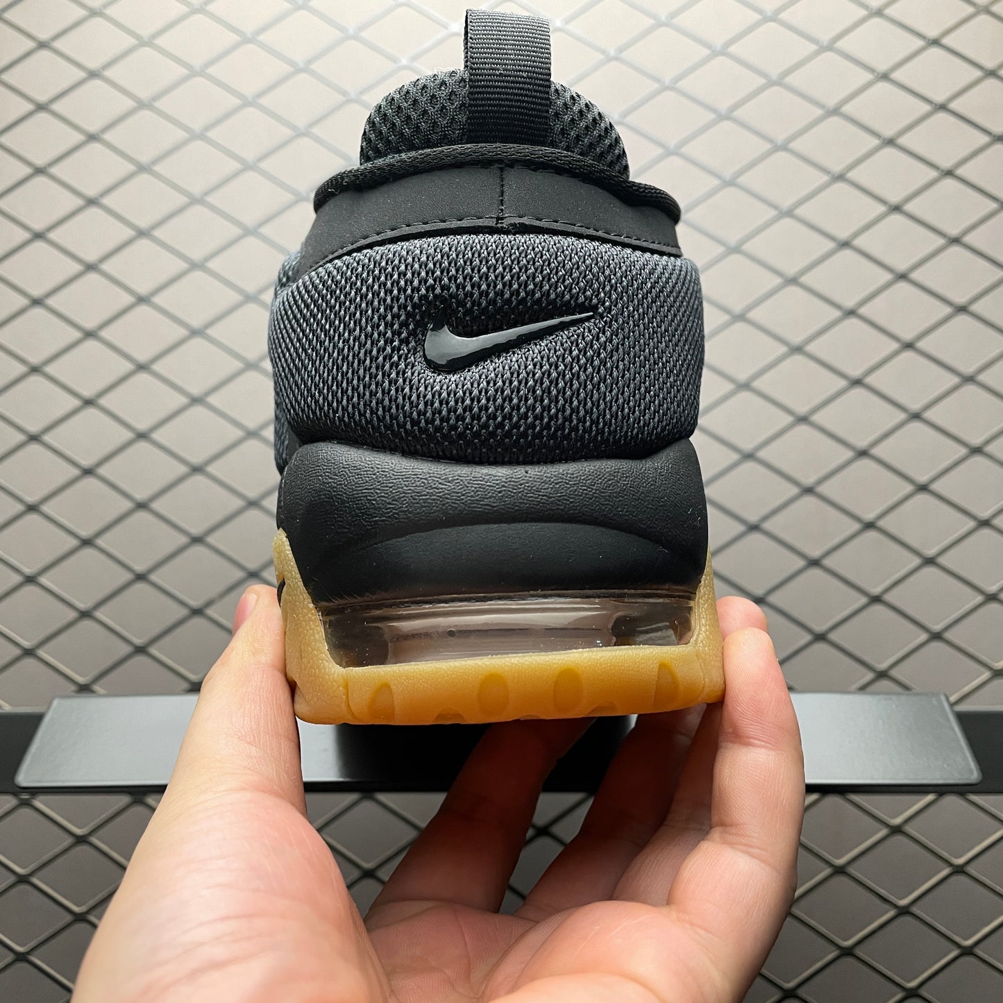 Nike Air More Uptempo Low "Black/Gum Medium Brown/Black"