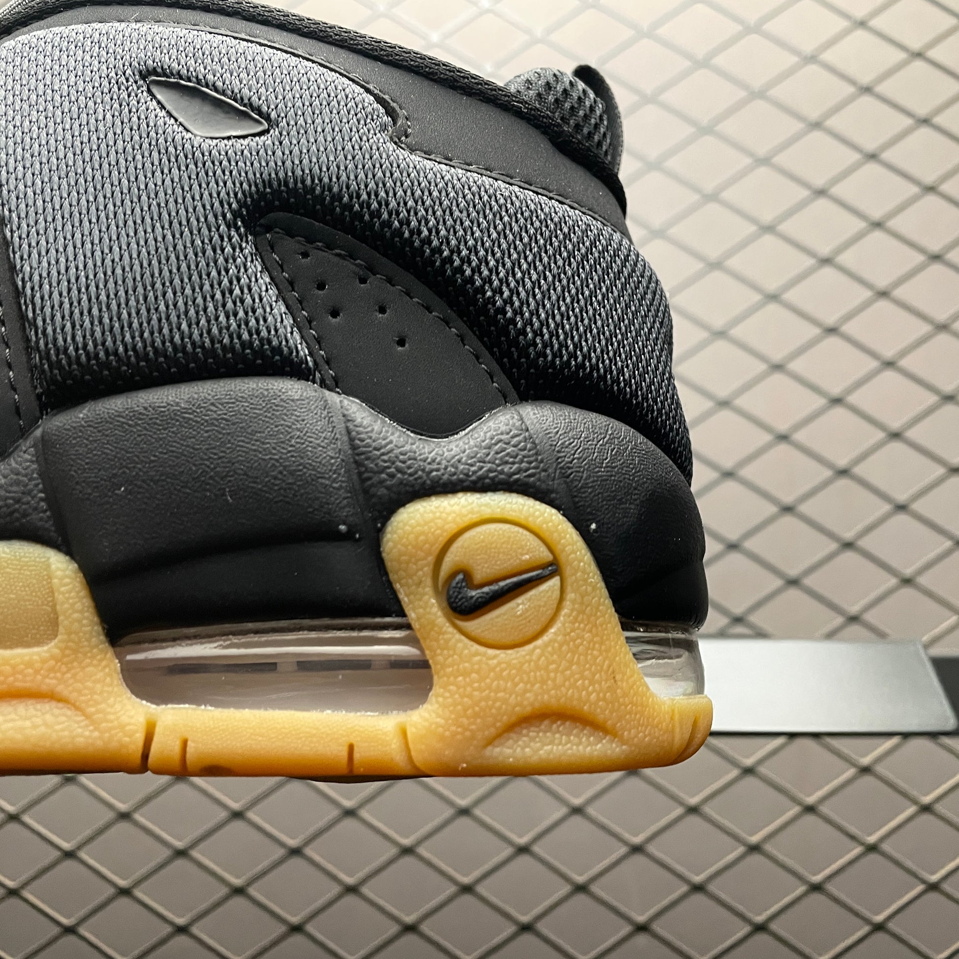 Nike Air More Uptempo Low "Black/Gum Medium Brown/Black"