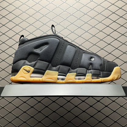 Nike Air More Uptempo Low "Black/Gum Medium Brown/Black"