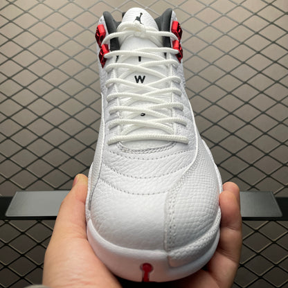 Nike Air Jordan 12 Retro "Black/White/University Red"