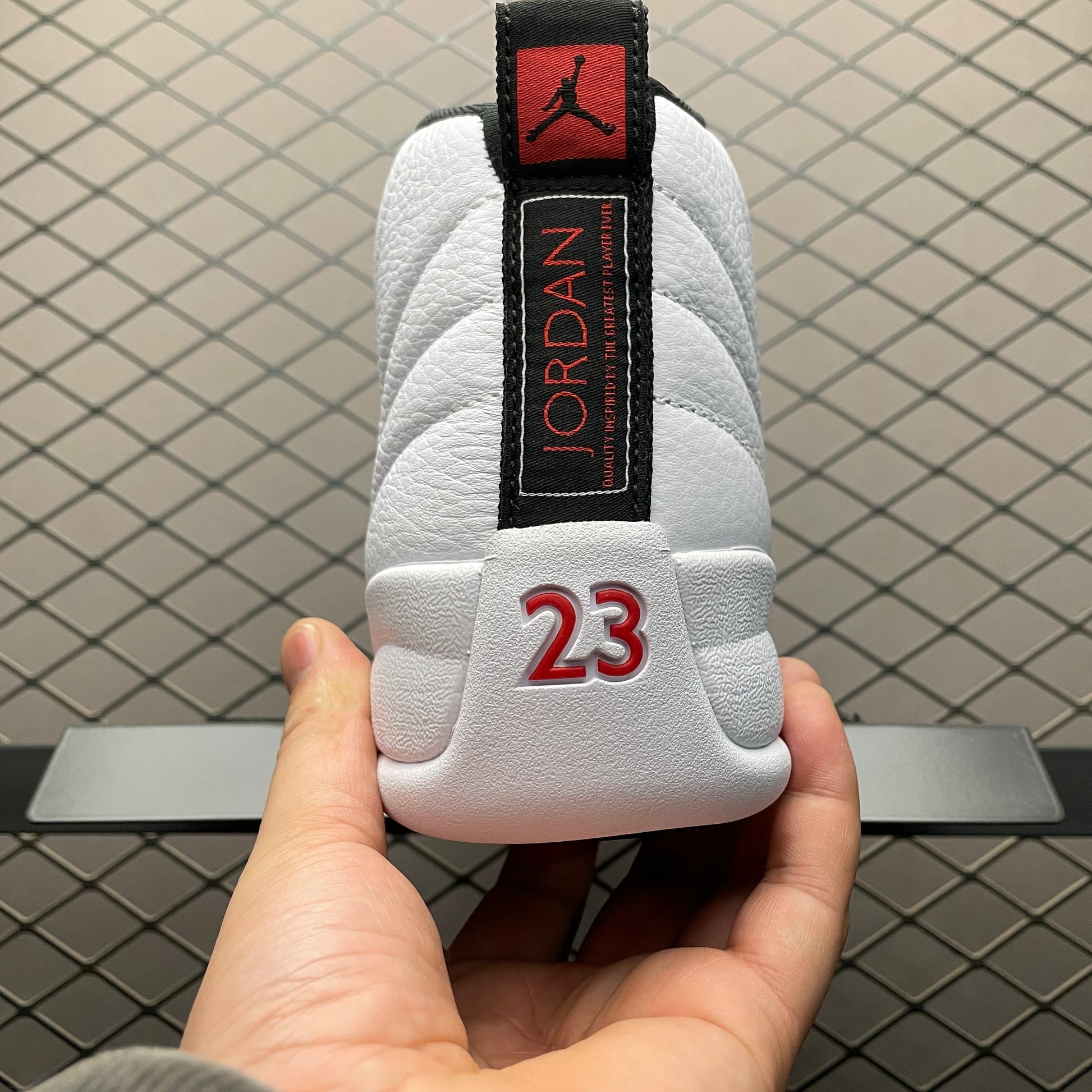 Nike Air Jordan 12 Retro "Black/White/University Red"