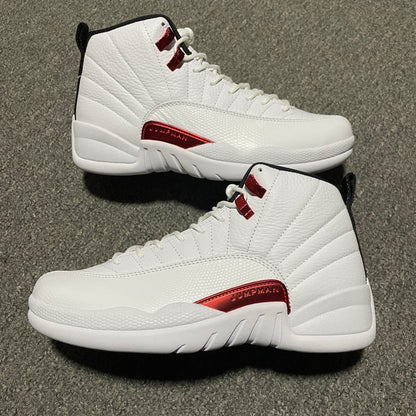 Nike Air Jordan 12 Retro "Black/White/University Red"
