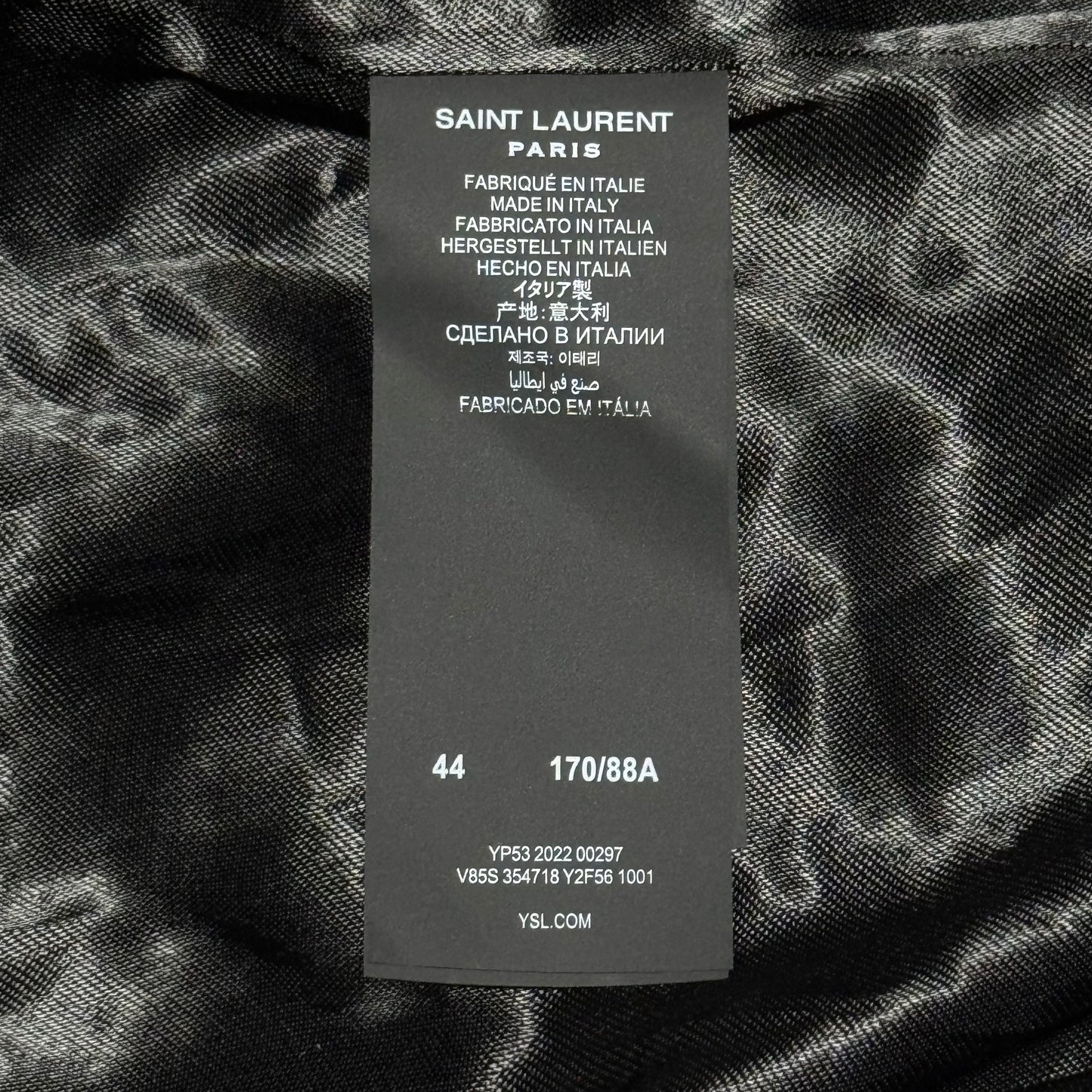 Saint Laurent Teddy Jacket 'Noir'