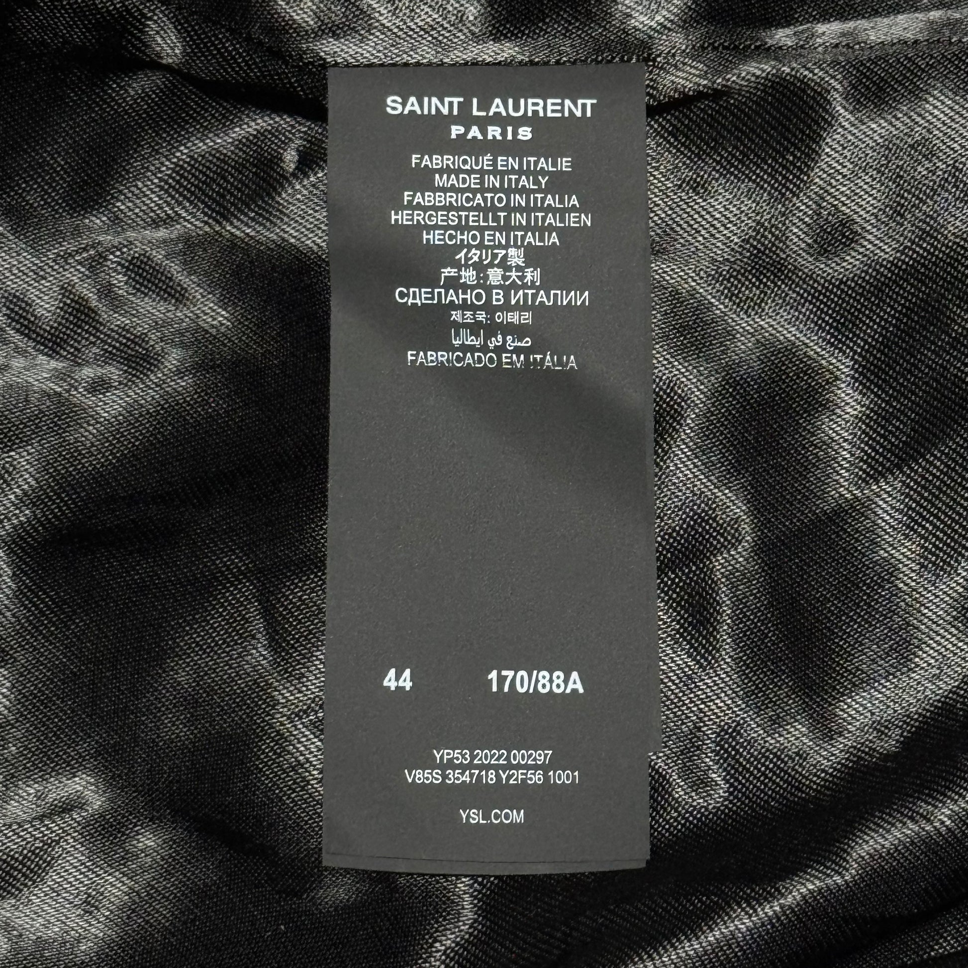 Saint Laurent Teddy Jacket 'Noir'