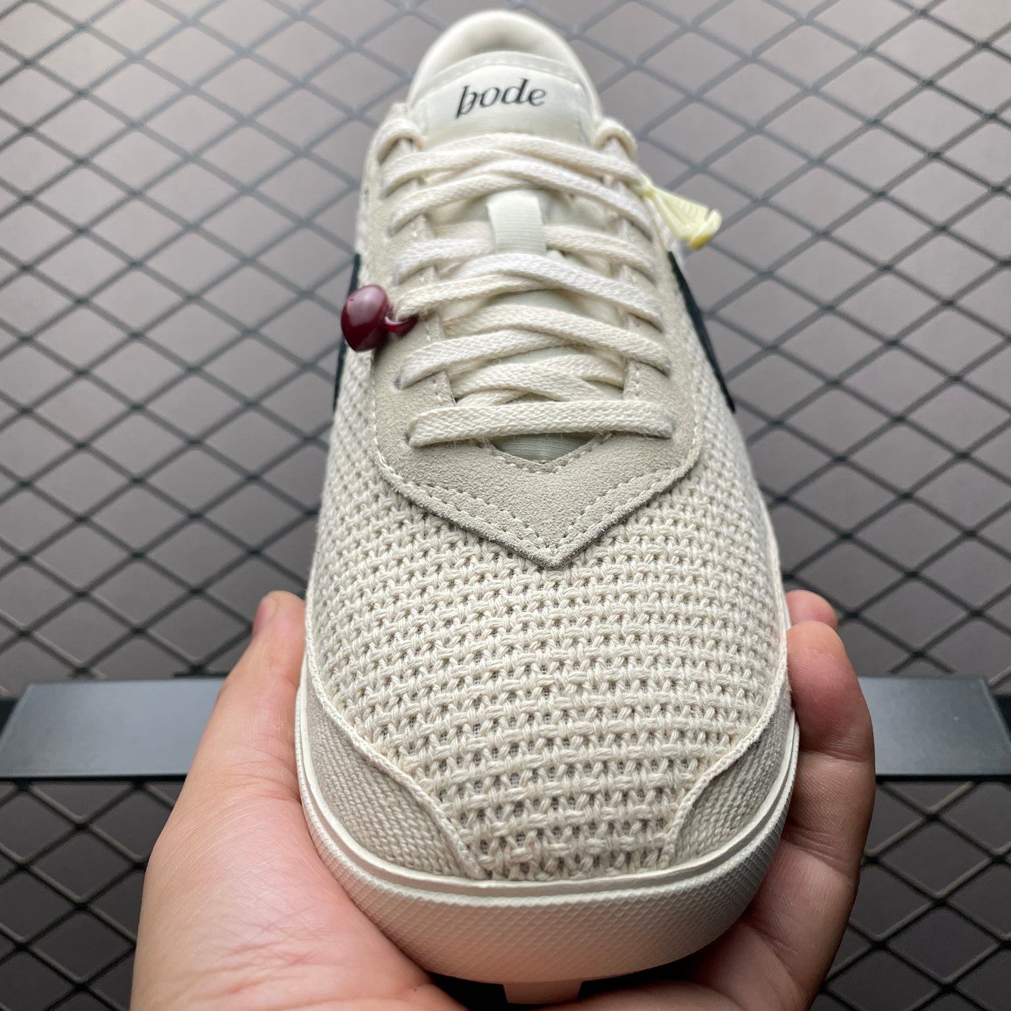 Bode × Nike Astro Grabber "Light Cream and Black"