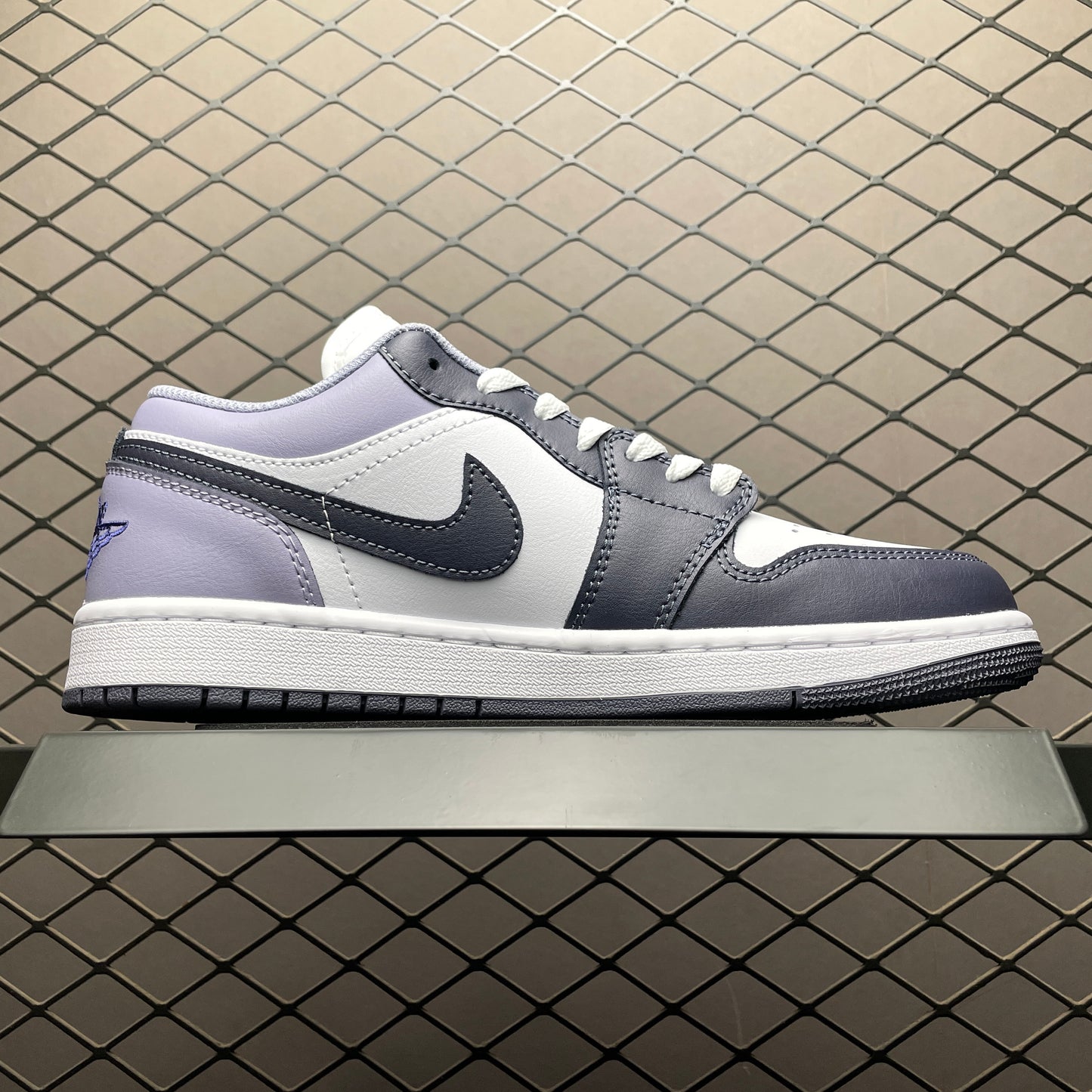 Nike Air Jordan 1 Low "White/Dark Blue Grey/Purple Comet/Indigo Haze"