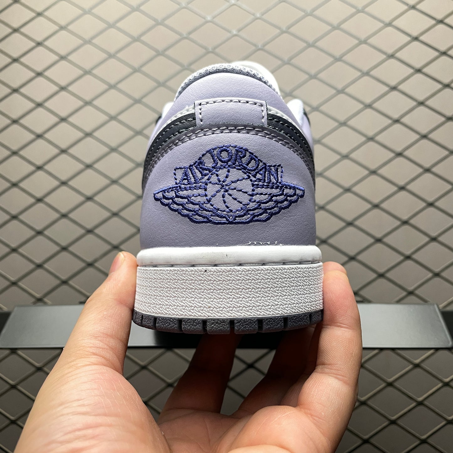 Nike Air Jordan 1 Low "White/Dark Blue Grey/Purple Comet/Indigo Haze"