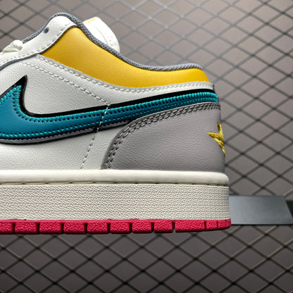 Nike Air Jordan 1 Low PRM "Sail/Cashmere/College Grey/Brave Blue"