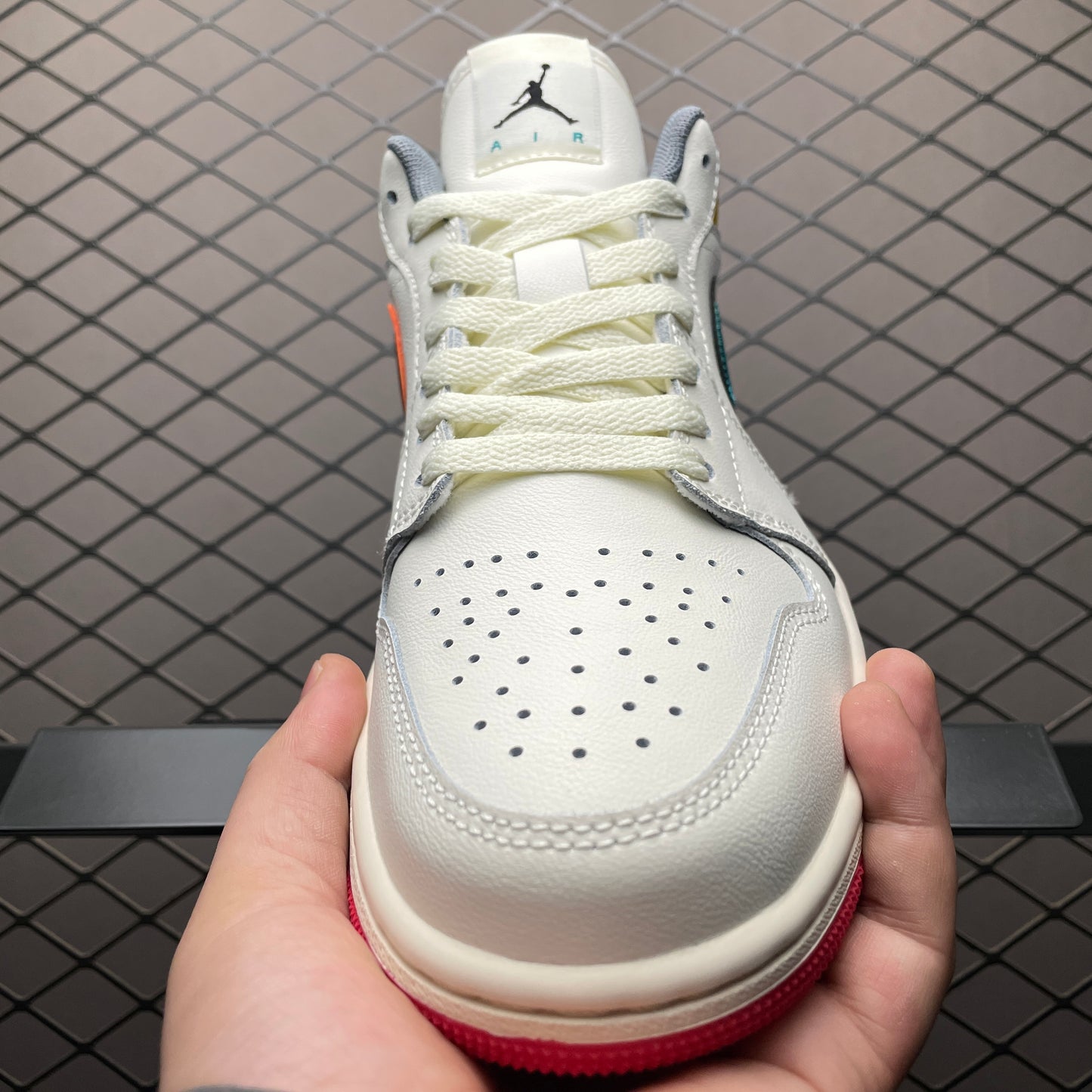 Nike Air Jordan 1 Low PRM "Sail/Cashmere/College Grey/Brave Blue"
