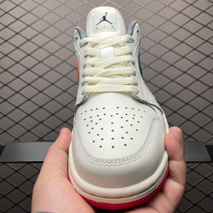 Nike Air Jordan 1 Low PRM "Sail/Cashmere/College Grey/Brave Blue"