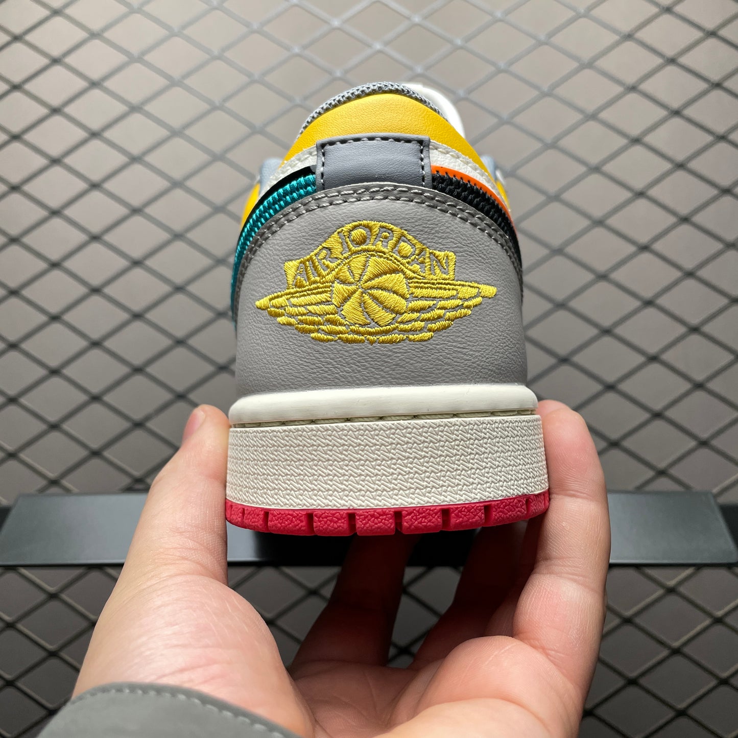 Nike Air Jordan 1 Low PRM "Sail/Cashmere/College Grey/Brave Blue"
