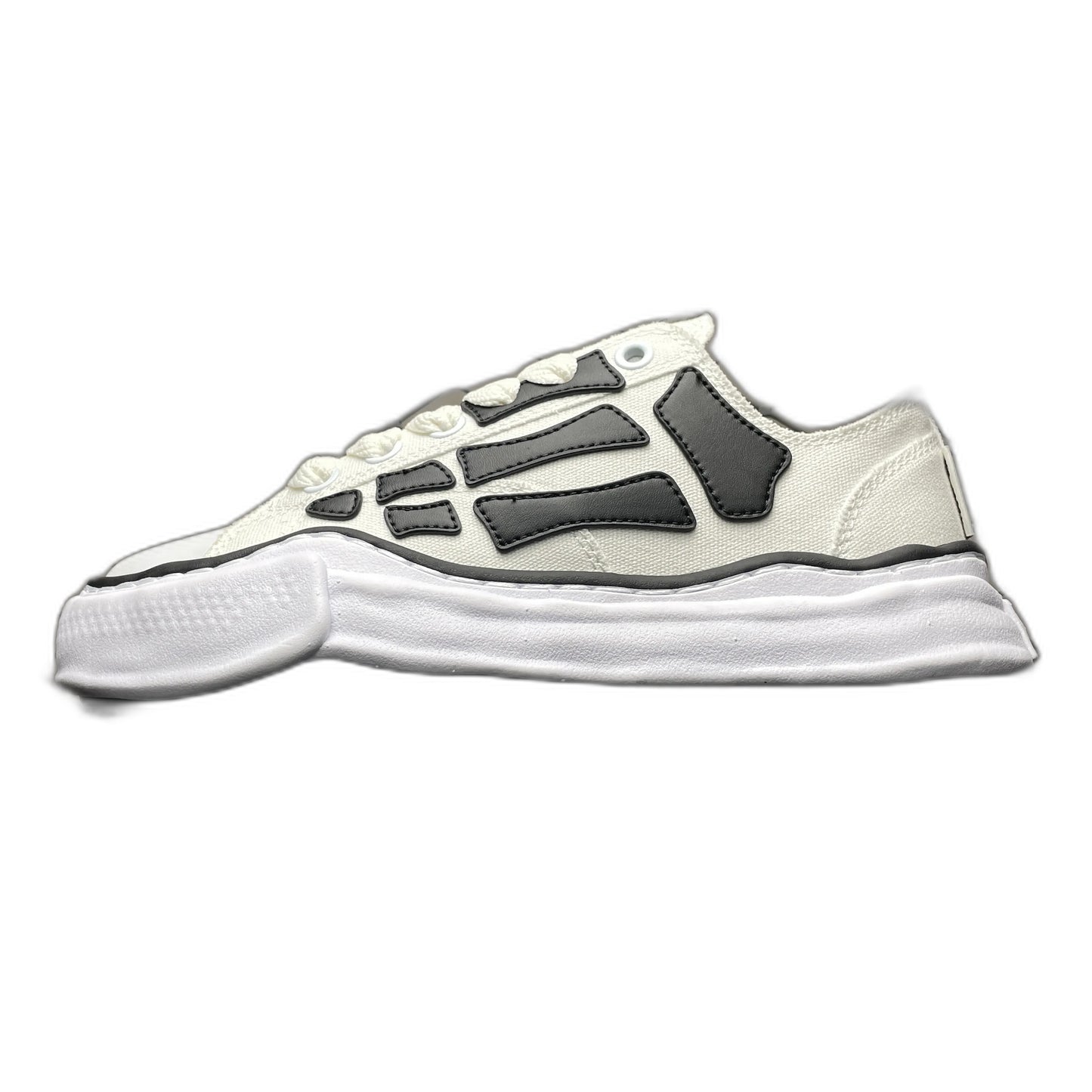 AMIRI × Maison MIHARA YASUHIRO PETERSON OG Sole Canvas Low-top Sneaker "Bones/White"