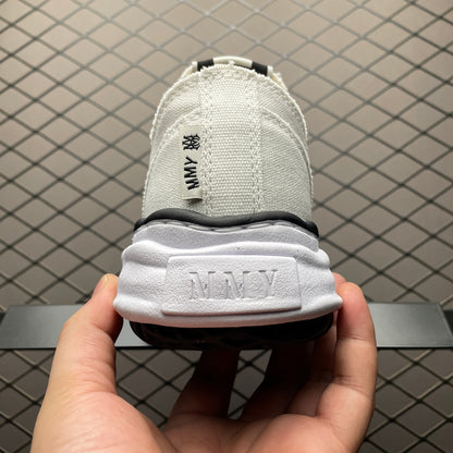 AMIRI × Maison MIHARA YASUHIRO PETERSON OG Sole Canvas Low-top Sneaker "Bones/White"