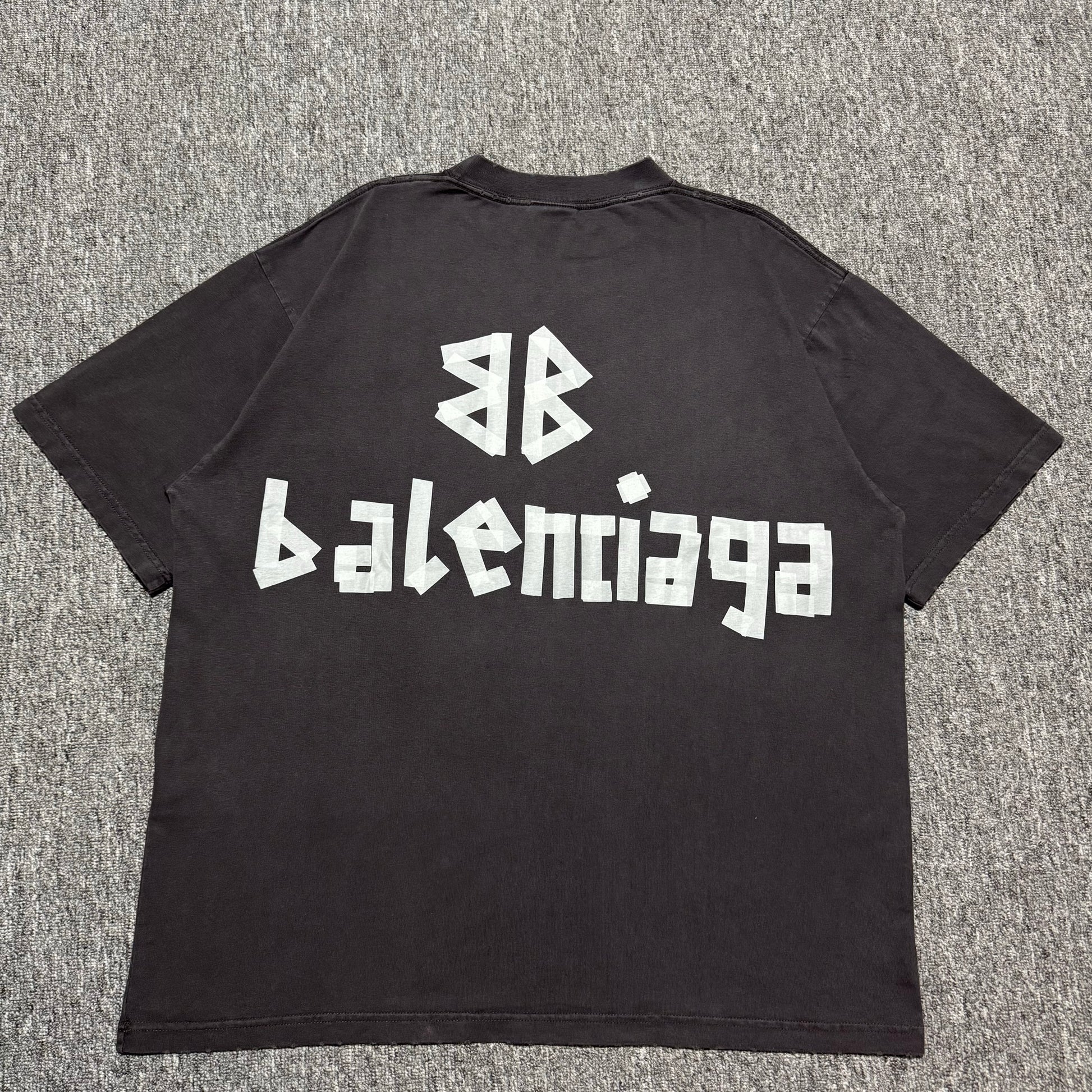 BALENCIAGA Men's New Tape Type Tr T-shirt