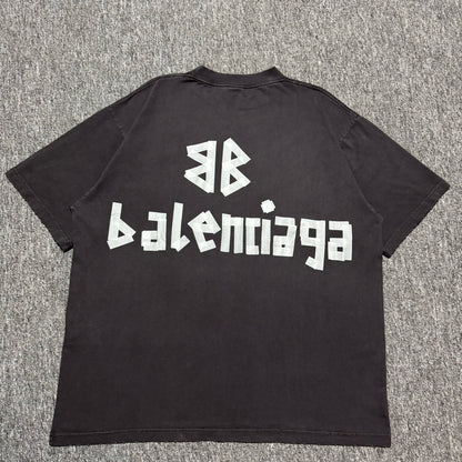 BALENCIAGA Men's New Tape Type Tr T-shirt