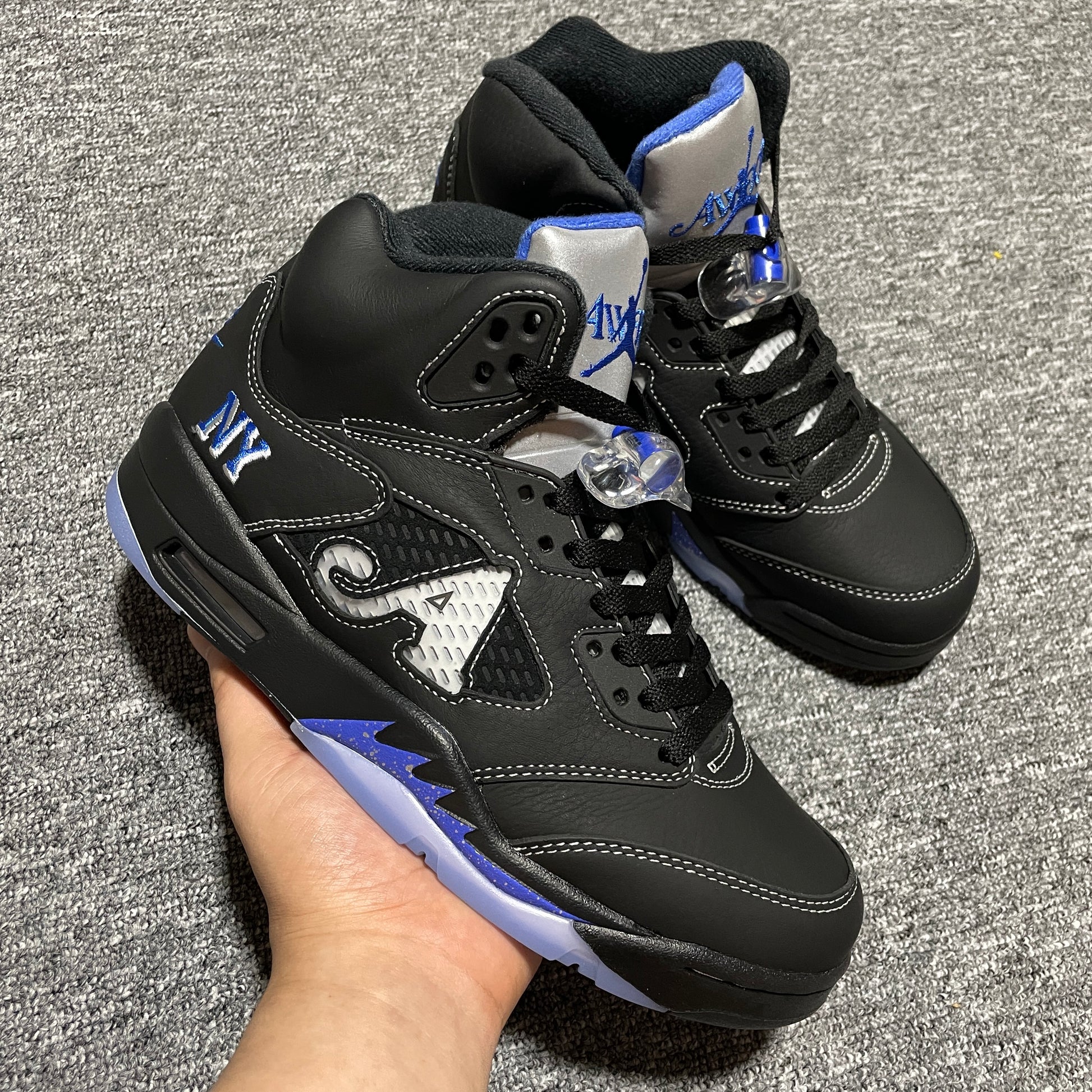Awake NY × Nike Air Jordan 5 OG SP "Black/Racer Blue"