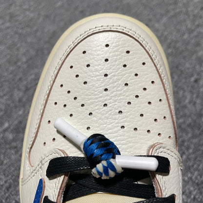 Travis Scott × Fragment × Nike Air Jordan 1 Low OG "Sail/Military Blue"