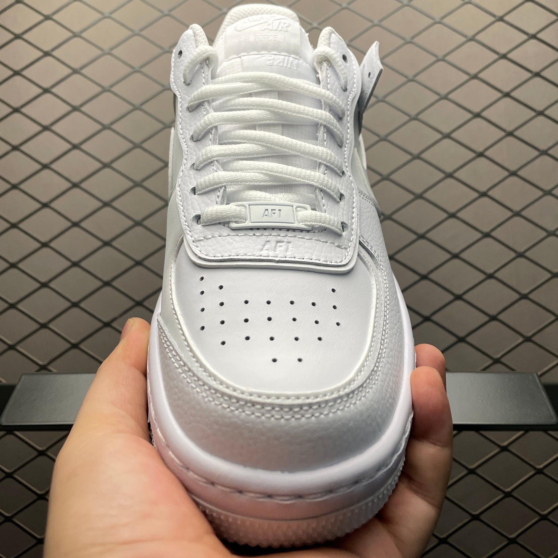 Nike Women's Air Force 1 Low Shadow "Triple White"