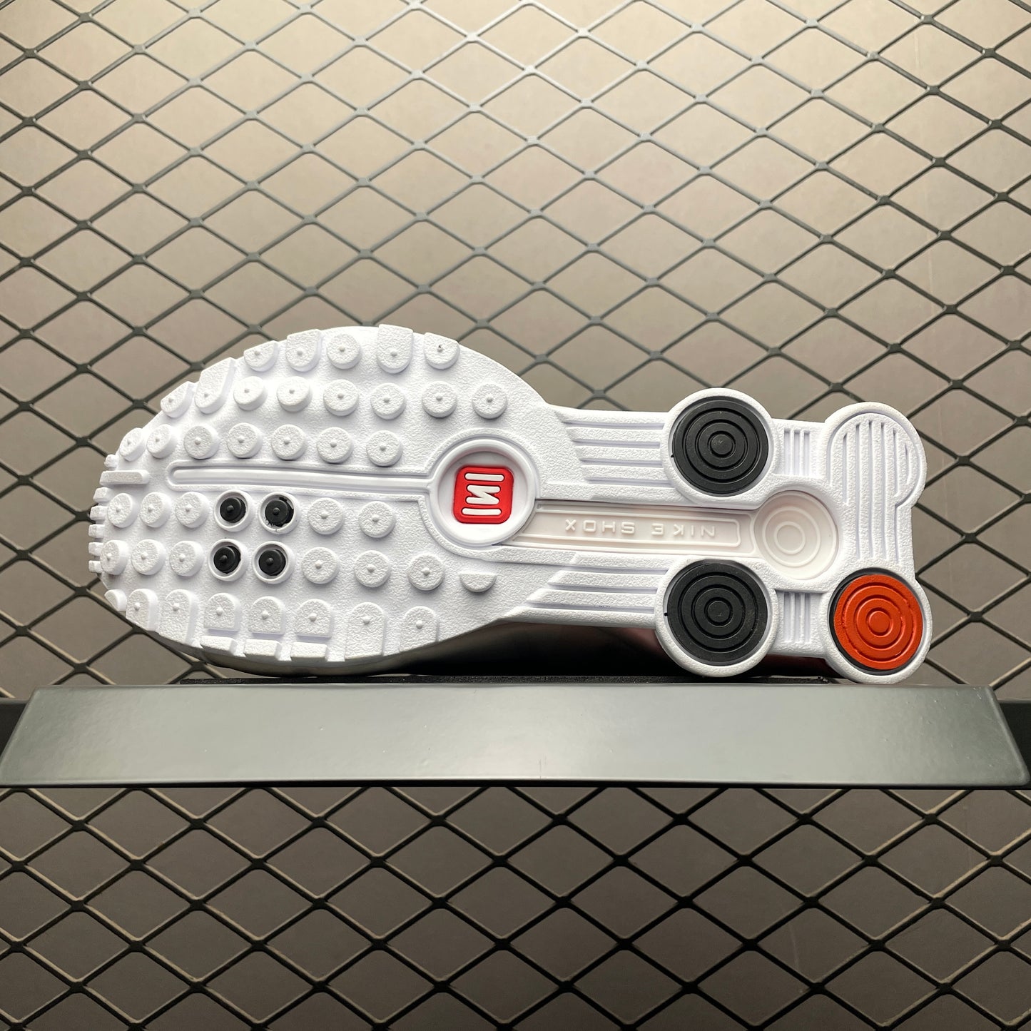 Nike Shox R4 "White/Phantom/Picante Red/White"