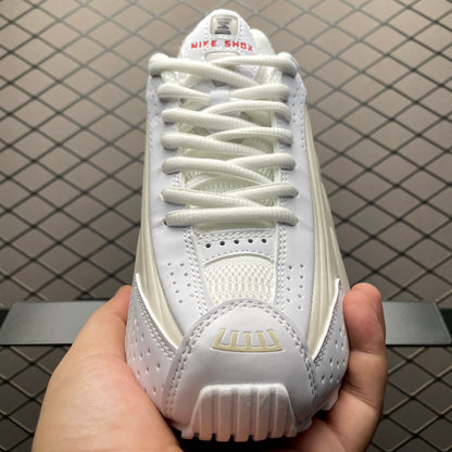 Nike Shox R4 "White/Phantom/Picante Red/White"