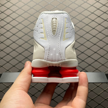 Nike Shox R4 "White/Phantom/Picante Red/White"