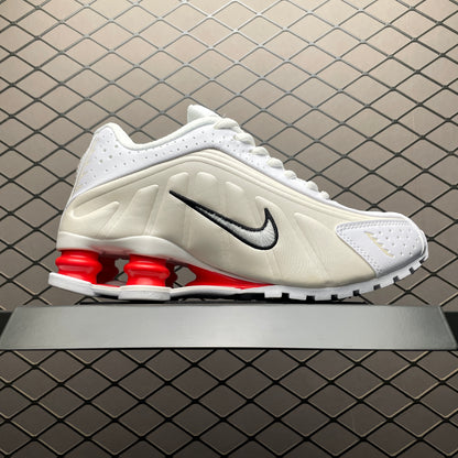 Nike Shox R4 "White/Phantom/Picante Red/White"