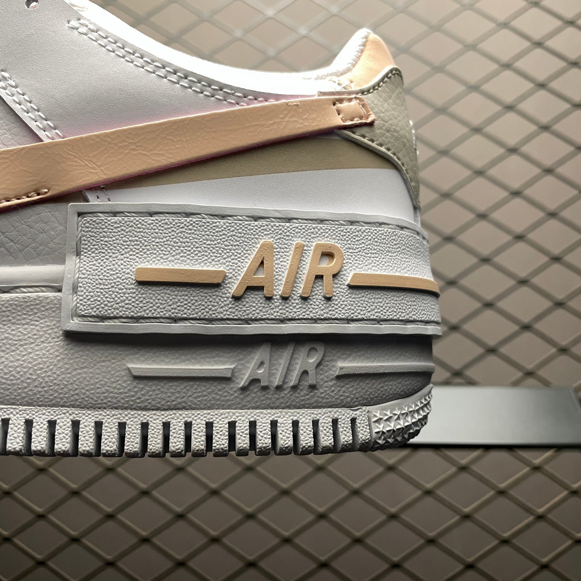 Nike Air Force 1 Low Shadow White Light Orewood Brown Washed Coral