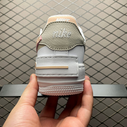 Nike Air Force 1 Low Shadow White Light Orewood Brown Washed Coral