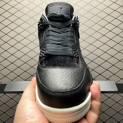 NIKE AIR JORDAN 4 RETRO PONY HAIR BLACK