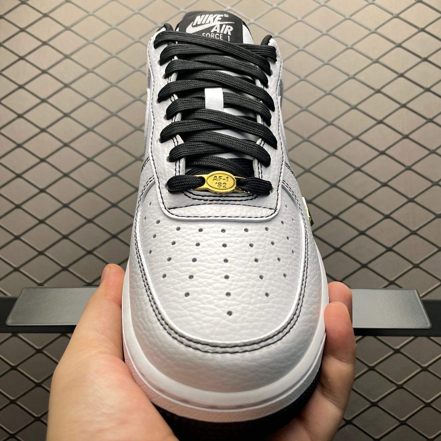 Nike Air Force 1 '07 Mini Jewel "White/Metallic Gold/Black"