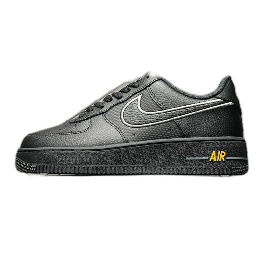 Nike Air Force 1 Low "Black/Laser Orange/Metallic Silver"