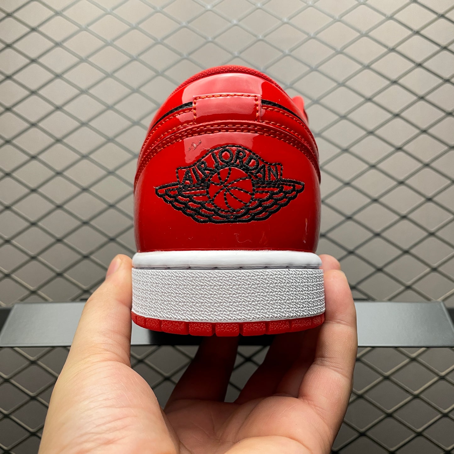 Nike Jordan 1 Low SE Patent Varsity Red Black