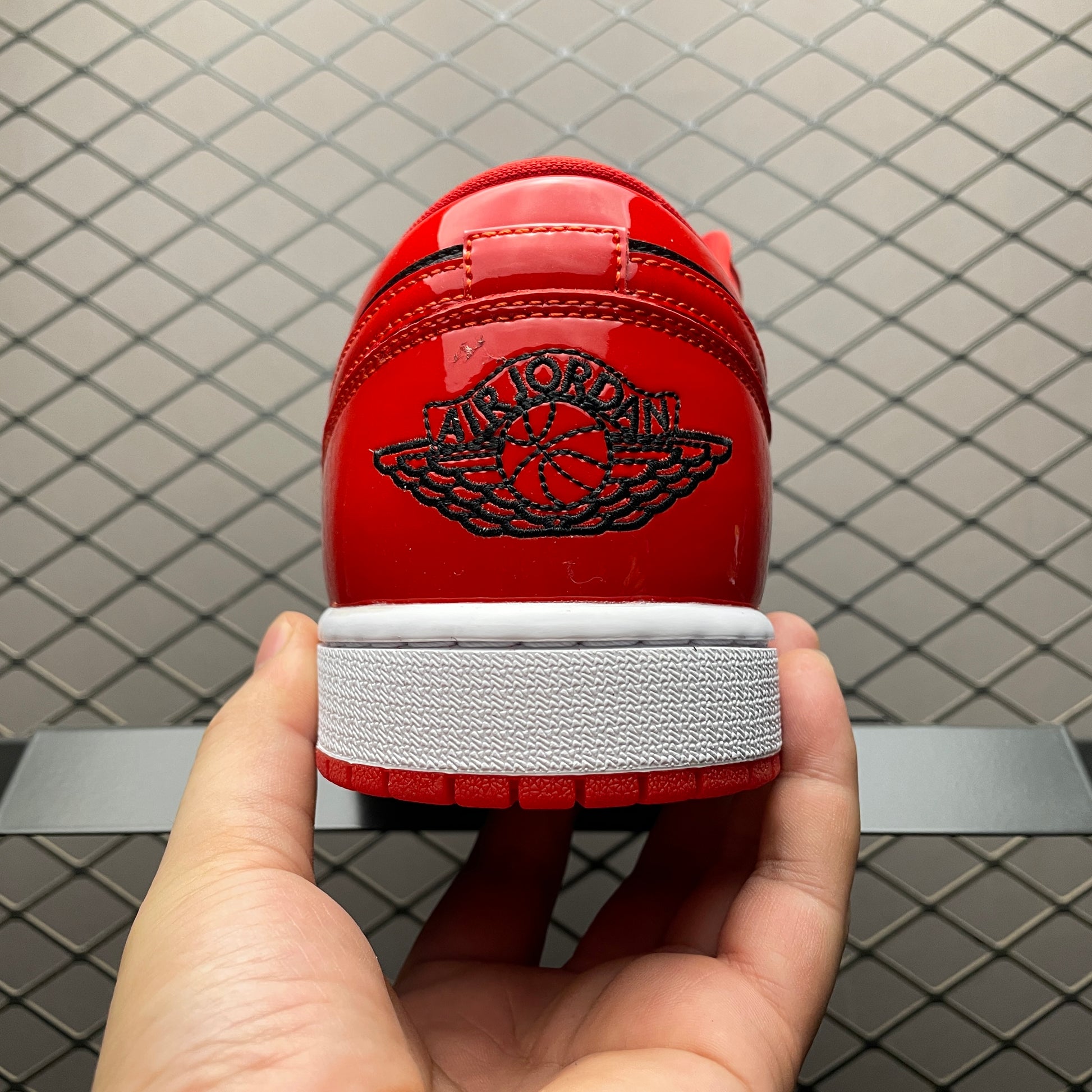 Nike Jordan 1 Low SE Patent Varsity Red Black