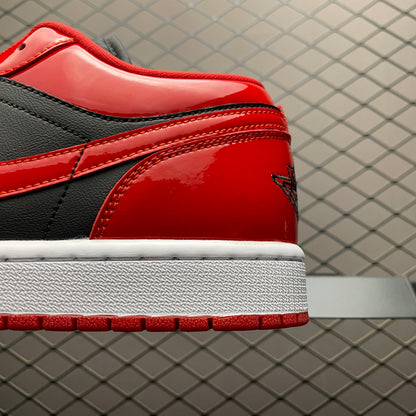 Nike Jordan 1 Low SE Patent Varsity Red Black