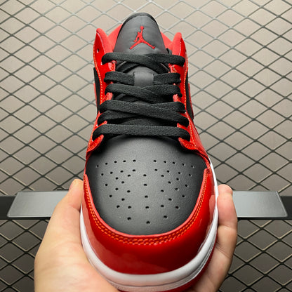 Nike Jordan 1 Low SE Patent Varsity Red Black