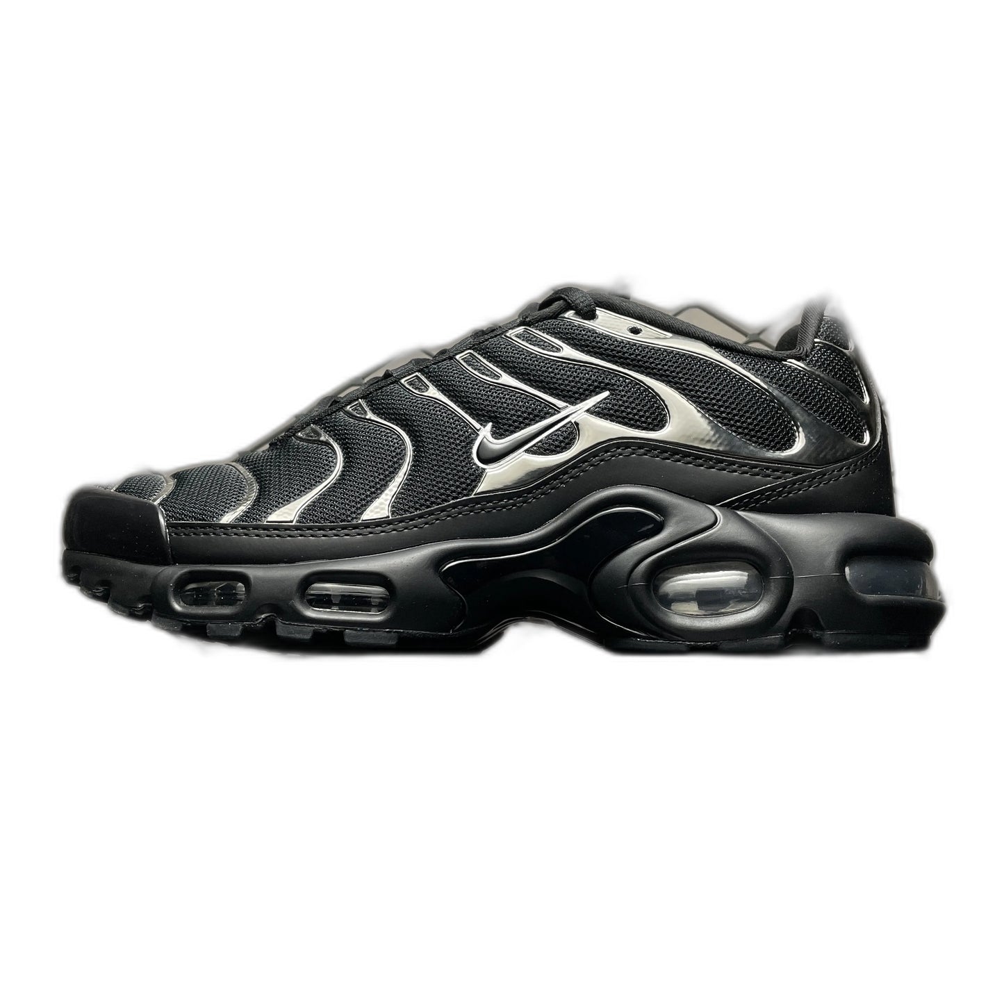 Nike Women's Air Max Plus SE "Black/Metallic Silver/Laser Crimson