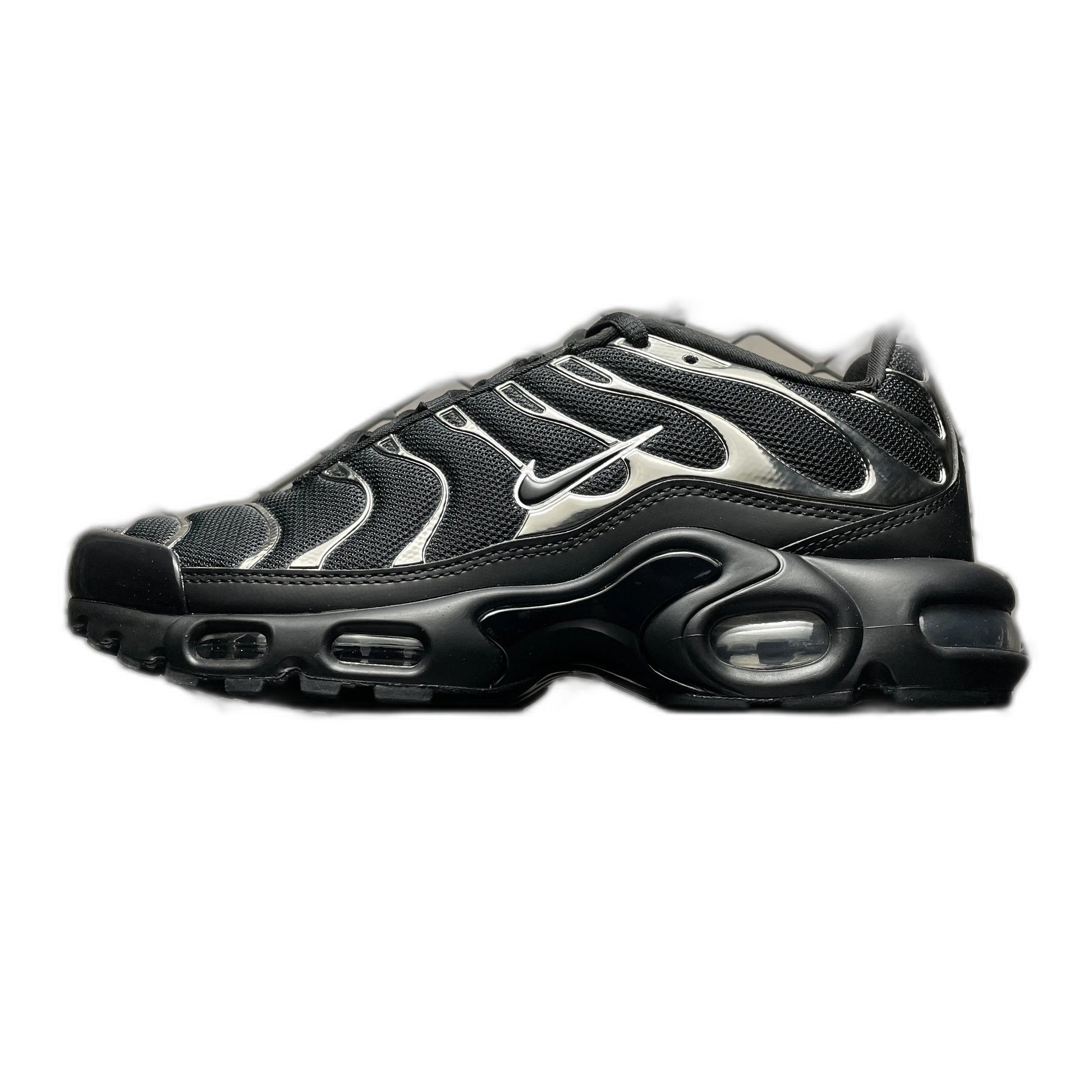 Nike Women's Air Max Plus SE "Black/Metallic Silver/Laser Crimson