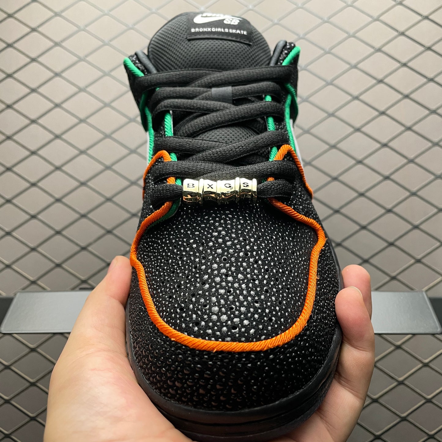 Bronx Girls Skate × Nike SB Dunk Low QS "Black/White/Challenge Red/Total Orange/Lucky Green/Smoke Grey"