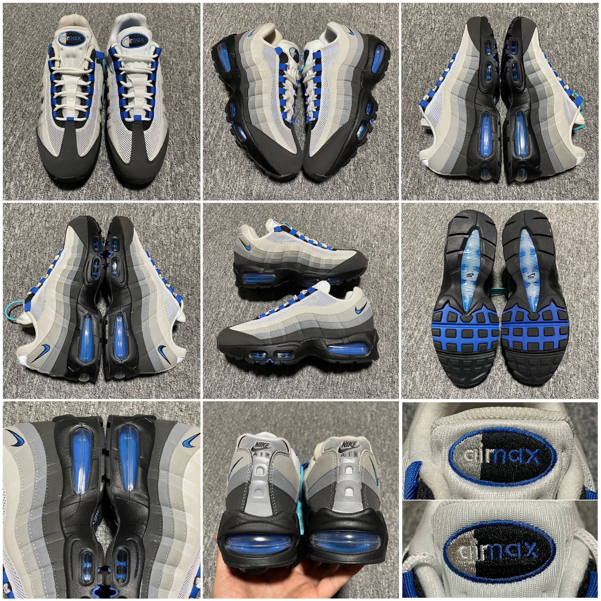 Nike Air Max 95 OG Big Bubble "Cool Grey/Blue Spark"