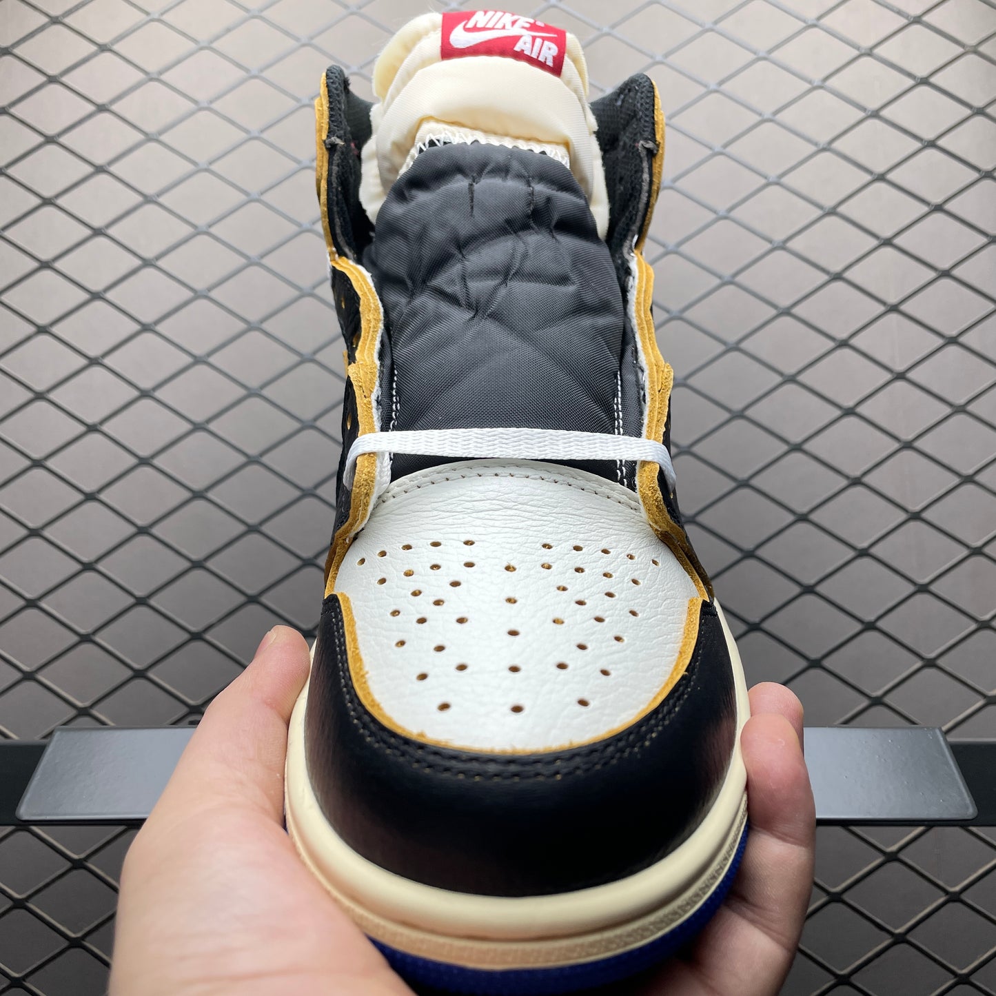 fragment design × UNION × Nike Air Jordan 1 High OG "Varsity Red/Sport Royal"